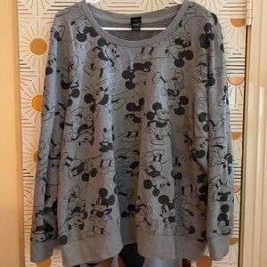 Torrid Gray Mickey Mouse sweatshirt